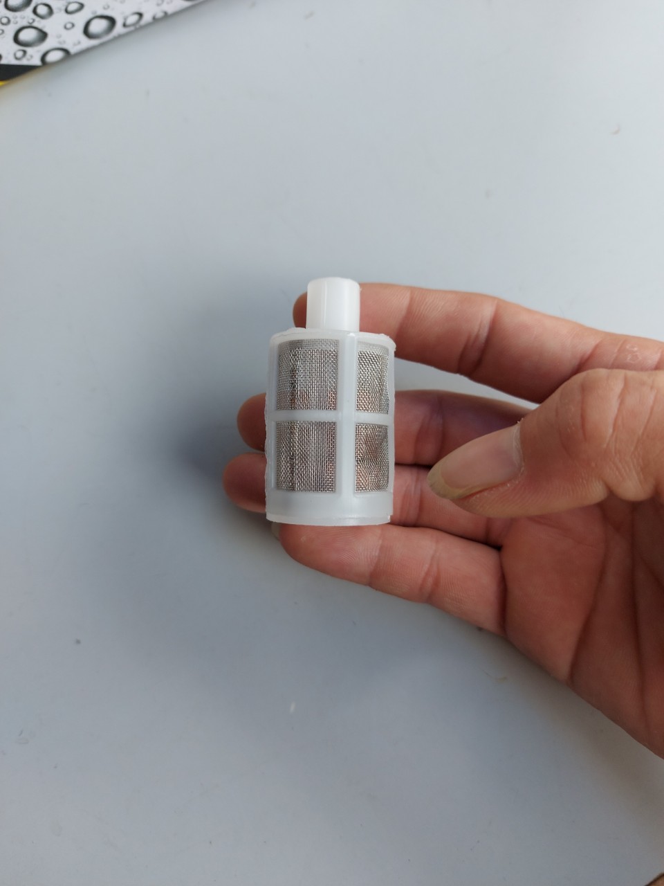 Lọc rác. Lọc rác cho máy bơm mini. lọc rác nhỏ màu trắng