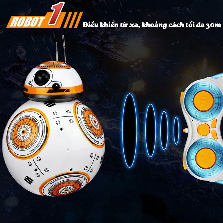 Robot lật đật điều khiển từ xa , mẫu star wars droid bb-8 vui nhộn , món quà giải trí cho bé yêu