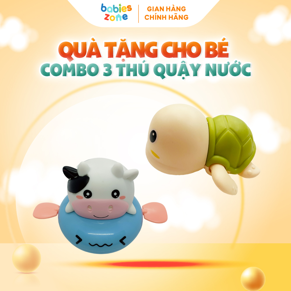 Bộ 3 đồ chơi nhà tắm ngẫu nhiên, bể bơi, hồ bơi - đồ chơi vặn cót dưới nước cho bé babies zone