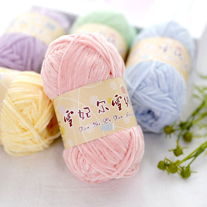Len nhung Chenille 2mm - Cuộn 40gr