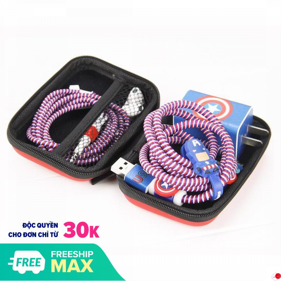 Hộp đựng - Bóp đựng phụ kiện đa năng  11.5x7.5x 4- Màu ngẫu nhiên (Pin dự phòng , điện thoại , tai nghe , Mp3 ...)