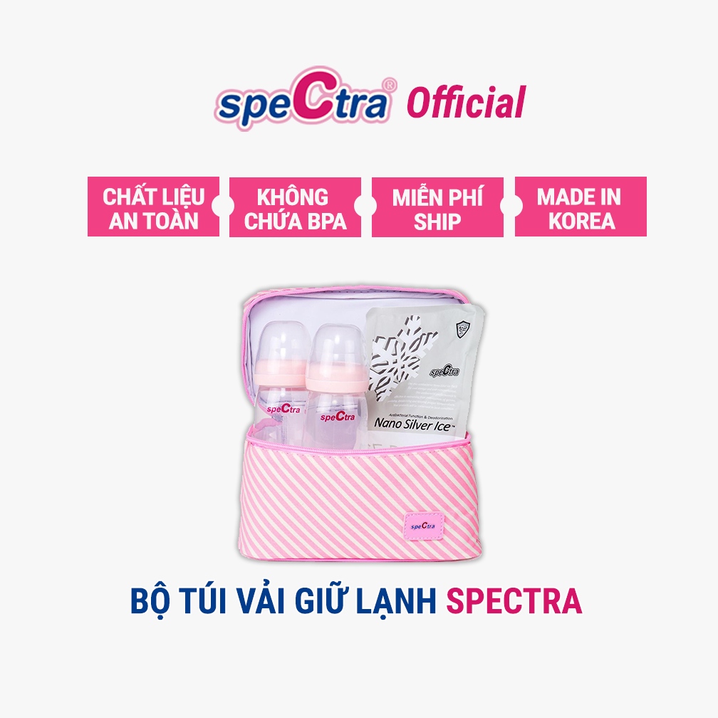Bộ Túi Vải Giữ Lạnh Spectra (Bao gồm 1 túi đá khô và 2 bình 160ml)