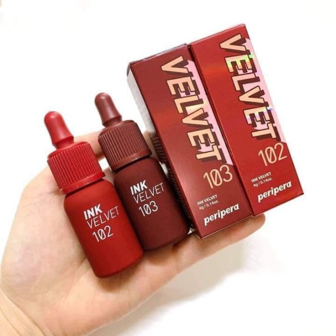 Son ink nhung màu 102 103 siêu đẹp