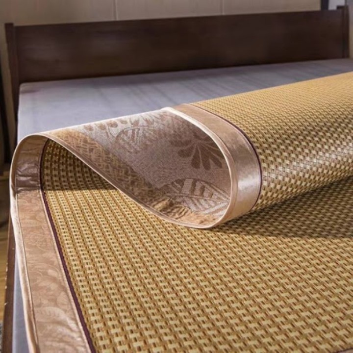 Chiếu mây lụa điều hoà loại dày đủ size có đai chun cột góc siêu thoáng mát