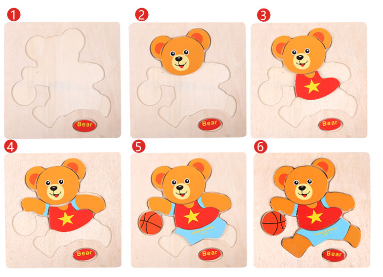 [HCM]Đồ chơi ghép hình bằng gỗ có nhiều chi tiết cho bé phát triển kỹ năng