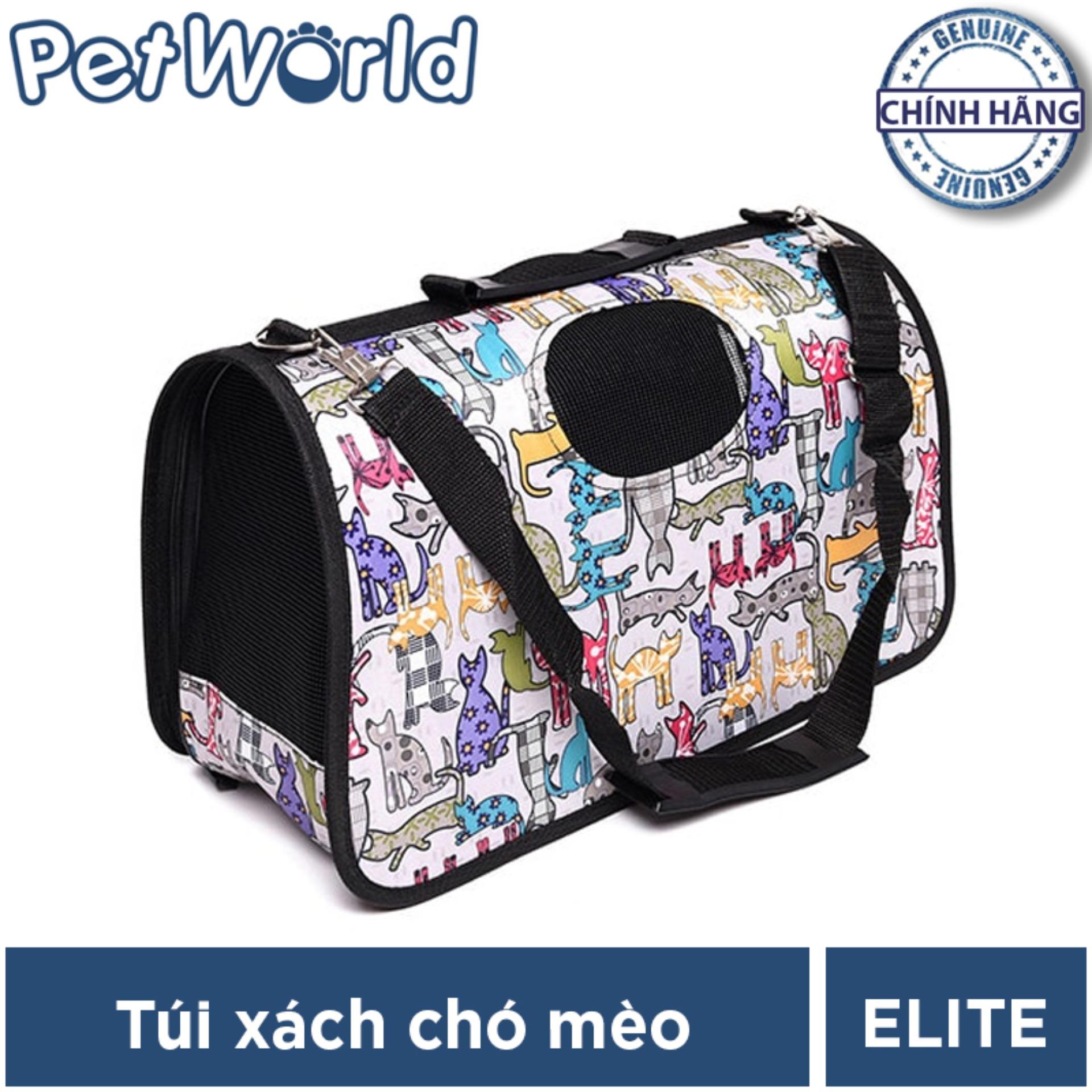 Túi vận chuyển chó mèo hình họa tiết White Cats - Thế Giới Thú Cưng (Size M)