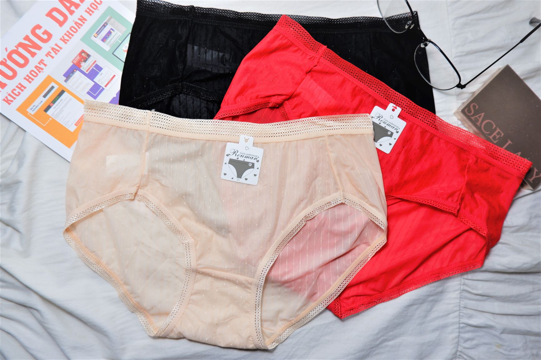 [0380] Quần lót cao cấp ren lưới xuyên thấu sexy DƯỚI 58KG quyến rũ, sang trọng mềm mịn, thông hơi thoáng khí