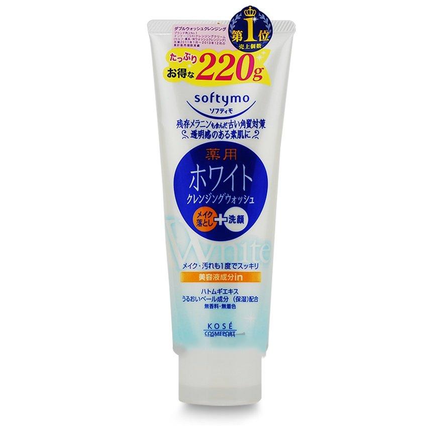 Sữa Rửa Mặt Trắng Da Kose Softymo White Cleansing Wash 220g