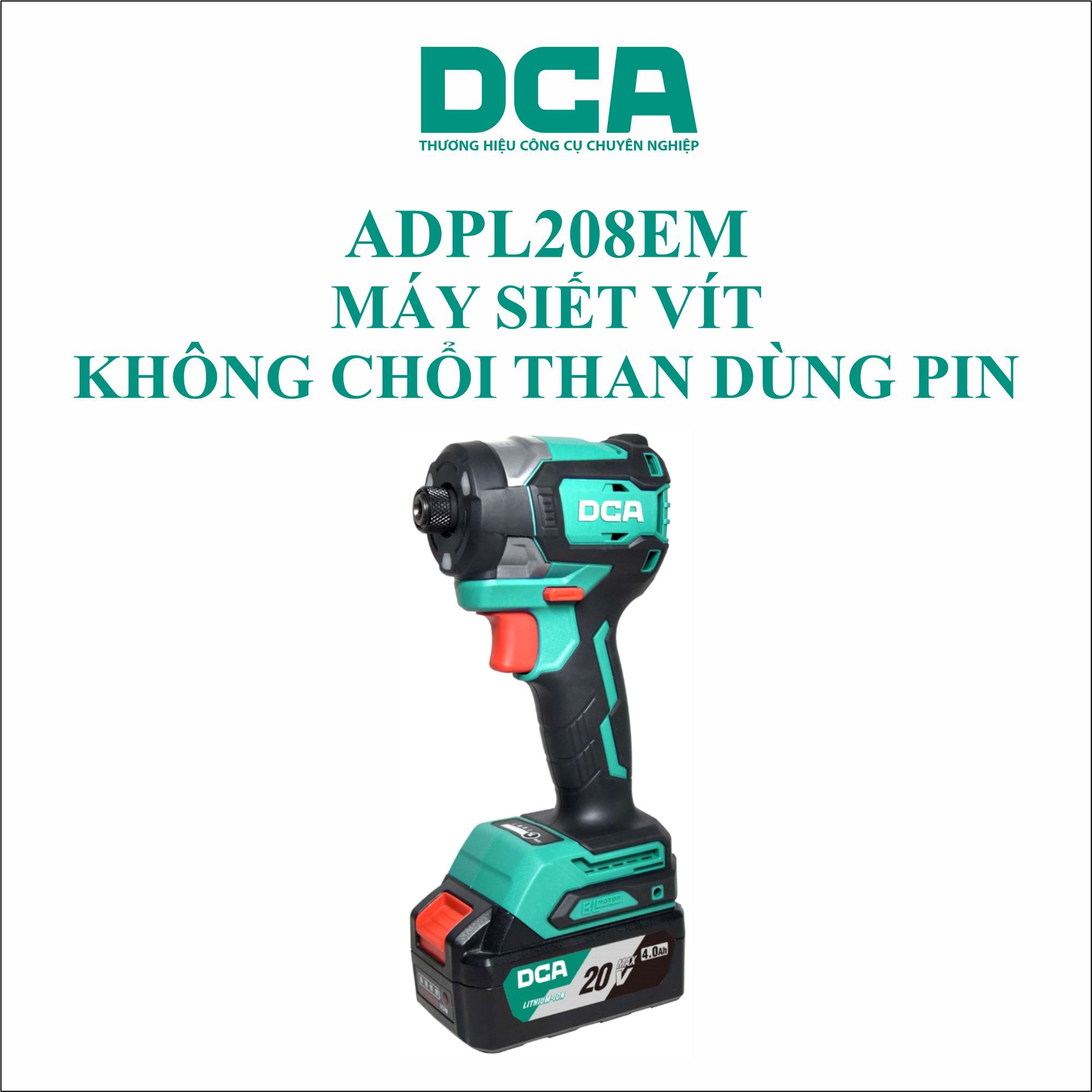 Máy siết vít dùng pin 20v dca / không chổi than / adpl208em / adpl208adm / adpl208z