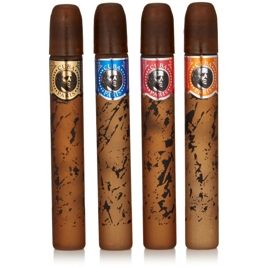 Set 4 chai nước hoa cuba gold by fragluxe cho nam