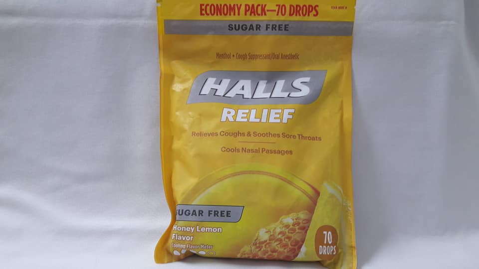 [HCM]Kẹo Ngậm Sugar Free Halls Honey Lemon - Mỹ (70 viên)