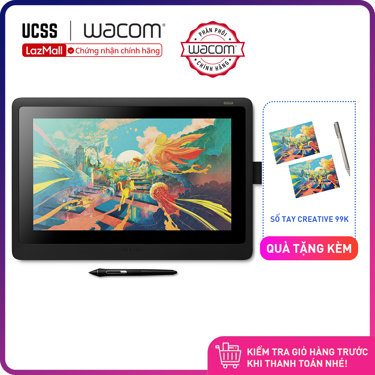 Bảng vẽ wacom cintiq 16 ?dtk-1660