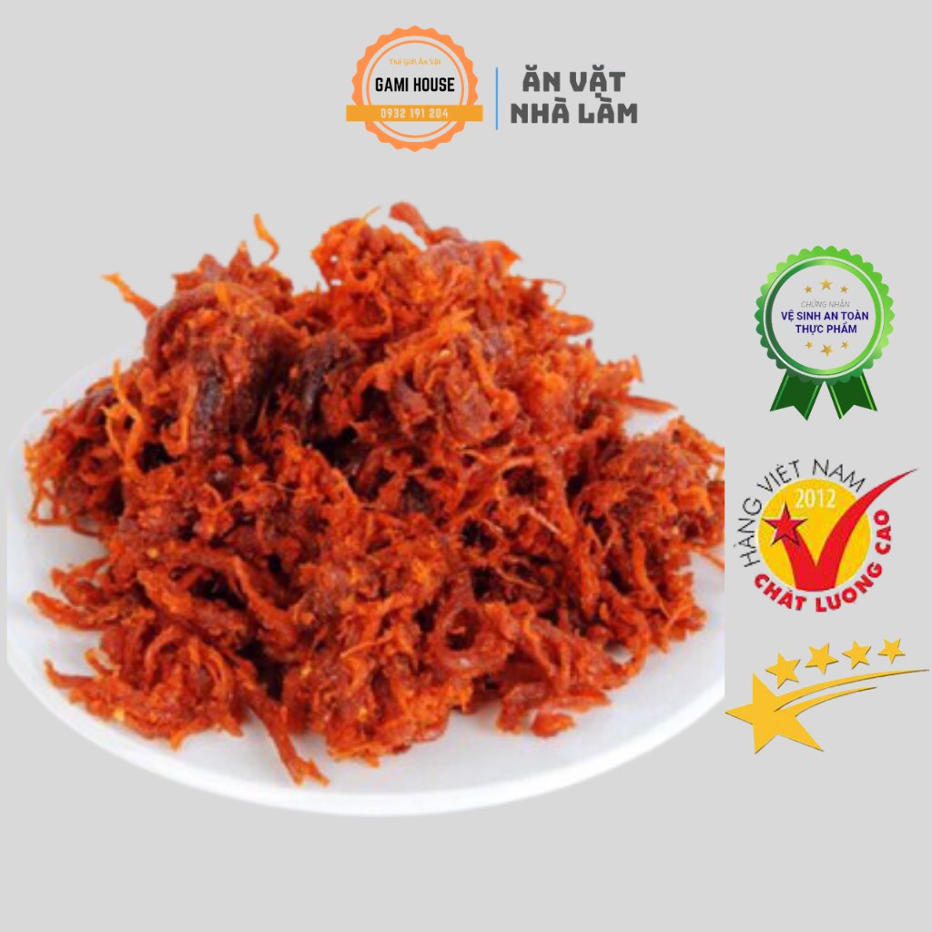 Khô Bò Sợi Ngắn Cay Cay Ngọt Ngọt Loại 1 Hũ 250g - Đồ Ăn Vặt Nhà Làm