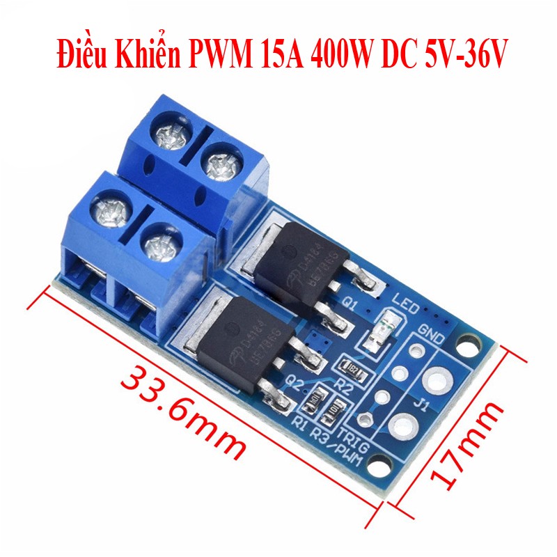 Mô đun công tắc điều khiển pwm 15a 400w dc 5v-36v