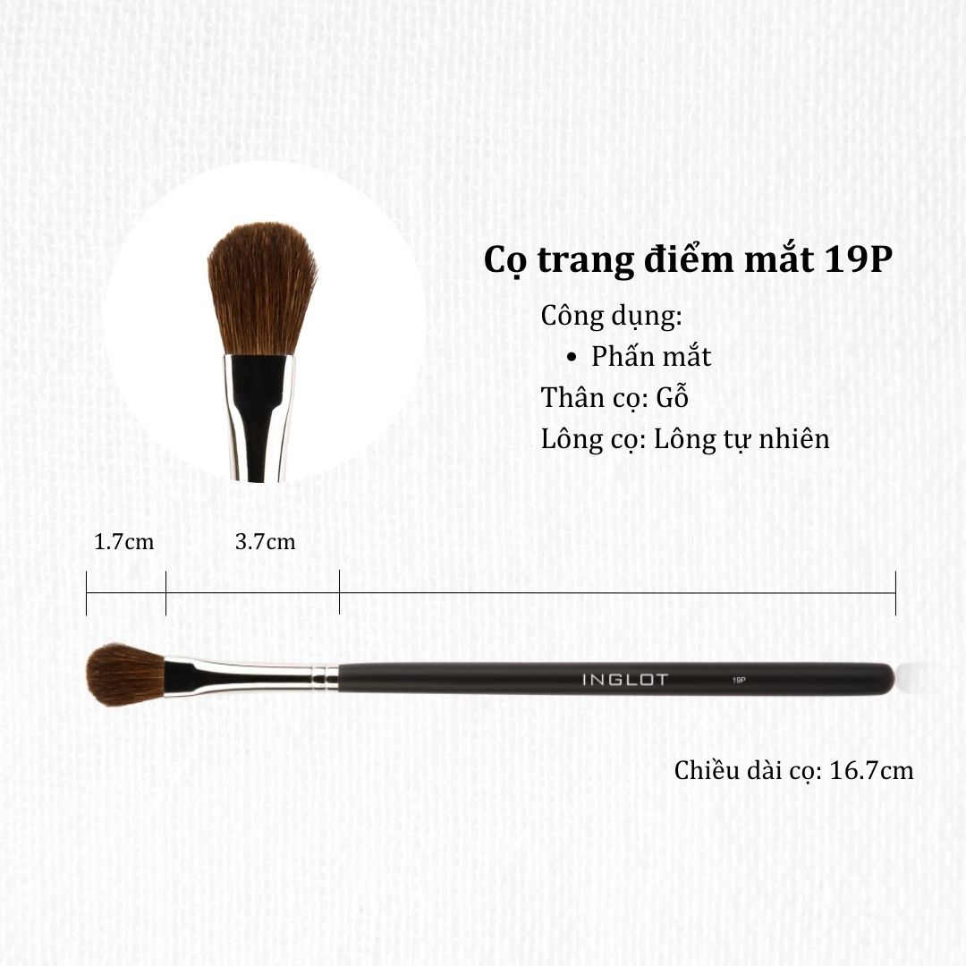 Cọ trang điểm mắt Makeup Brush 19P Inglot