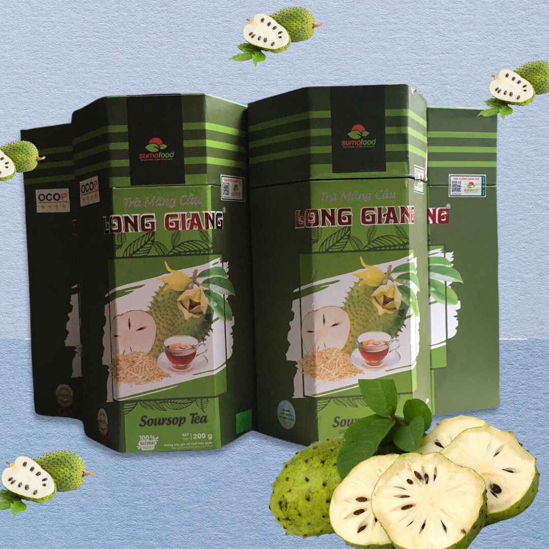 Trà mãng cầu Long Giang - Chống Oxy hóa, tẩy tế bào chết làm đẹp da