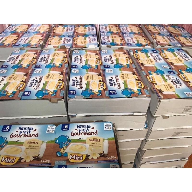 1 thùng 8 vỉ váng sữa nestle gourma - đồ ăn nhẹ cho bé