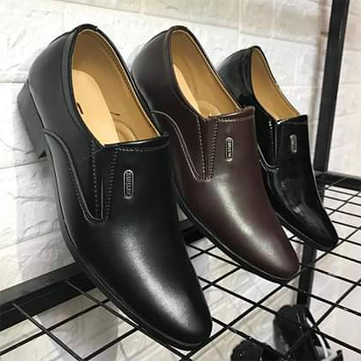 giày da nam công sở thanh lịch, nhã nhặn màu đen nhám hot 2019 m519 2