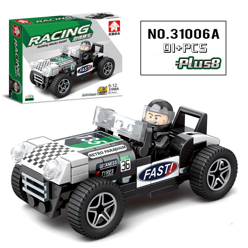 Bộ đồ chơi xếp hình Lego ô tô 31006A mô hình phát triển tư duy cho bé, cả nhà có thể cùng chơi và lắp ráp ( 92 chi tiết)