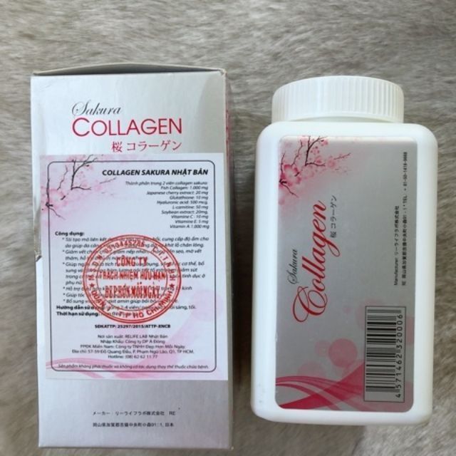 Viên uống đẹp da Collagen Sakura 120v