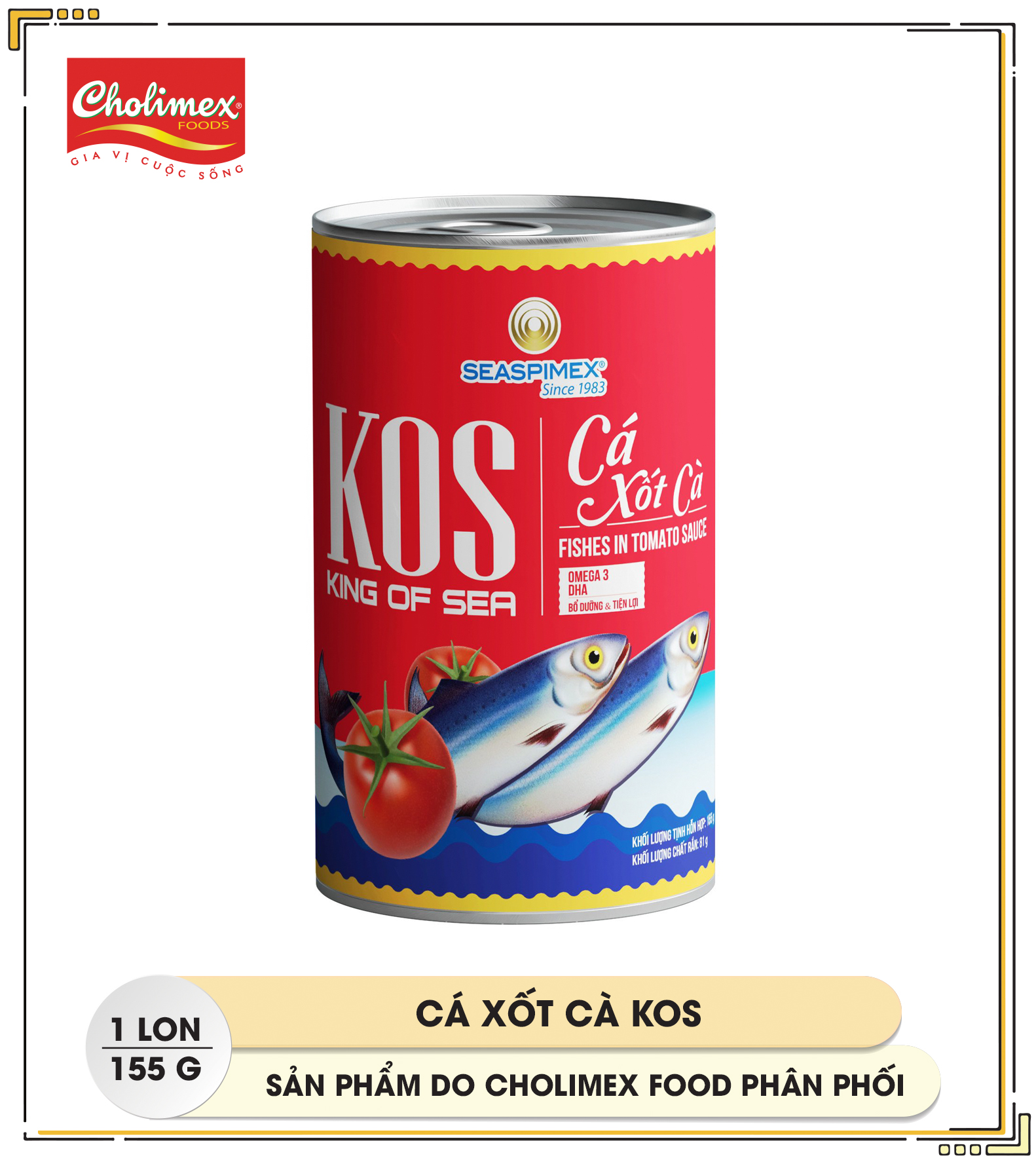 Cá hộp sốt cà kos 155g