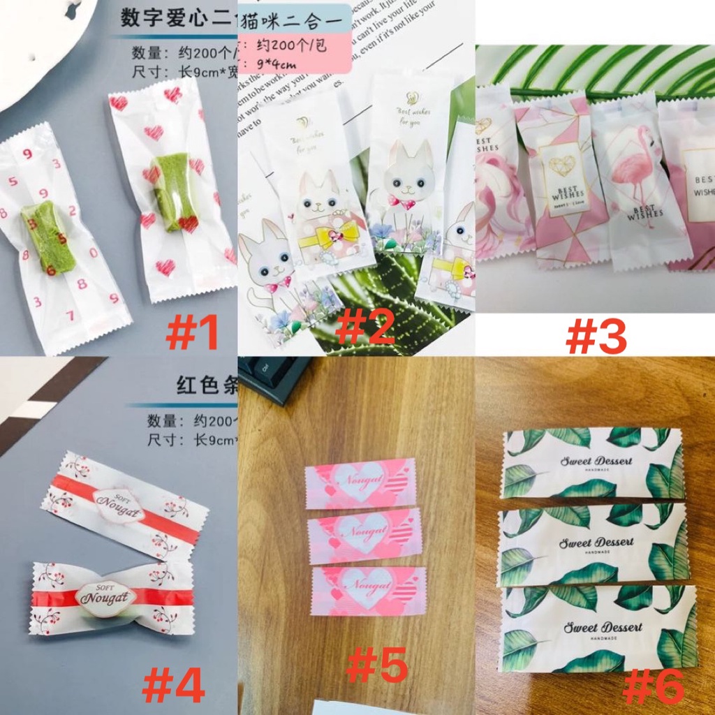 Túi đựng kẹo nougat 200 chiếc