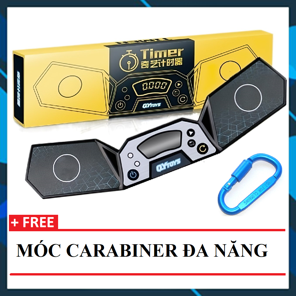 ⚡⚡ [HOT SALE] (KÈM PIN) QiYi Timer - Máy Đếm Thời Gian - Đồng Hồ Bấm Giờ Xoay Rubik FN802 - TẶNG 1 MÓC CARABINER ĐA NĂNG FUNO
