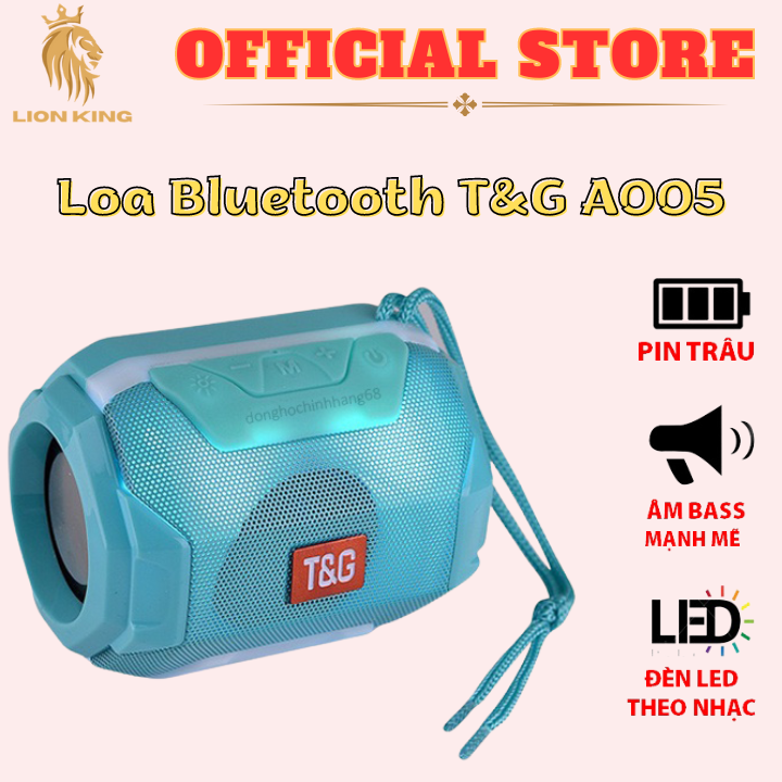 Loa Bluetooth Không Dây JBL A005, Loa Bluetooth Mini Bass Mạnh, Đèn Led Nháy Theo Nhạc, Hỗ Trợ Thẻ N