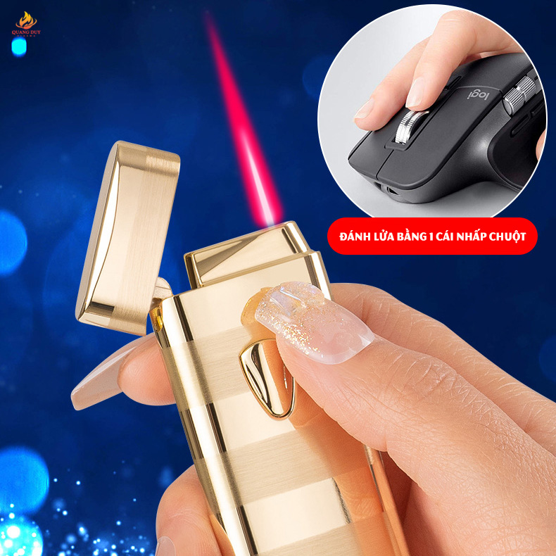 Hột quẹt khò sử dụng khí gas kết hợp với pin 27A 12V tích đánh lửa