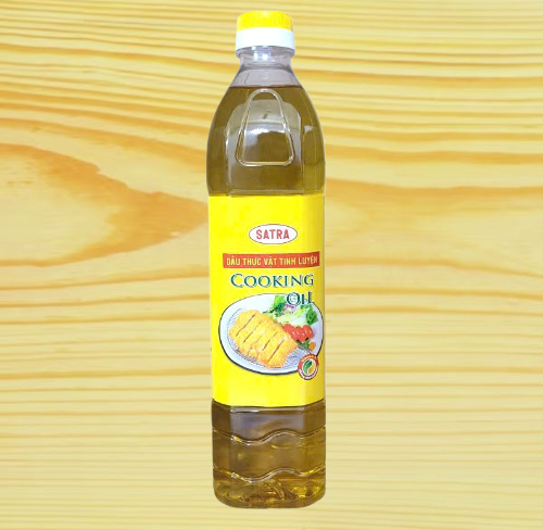 [chai 1 Lít] DẦU THỰC VẬT TINH LUYỆN SATRA Cooking Oil