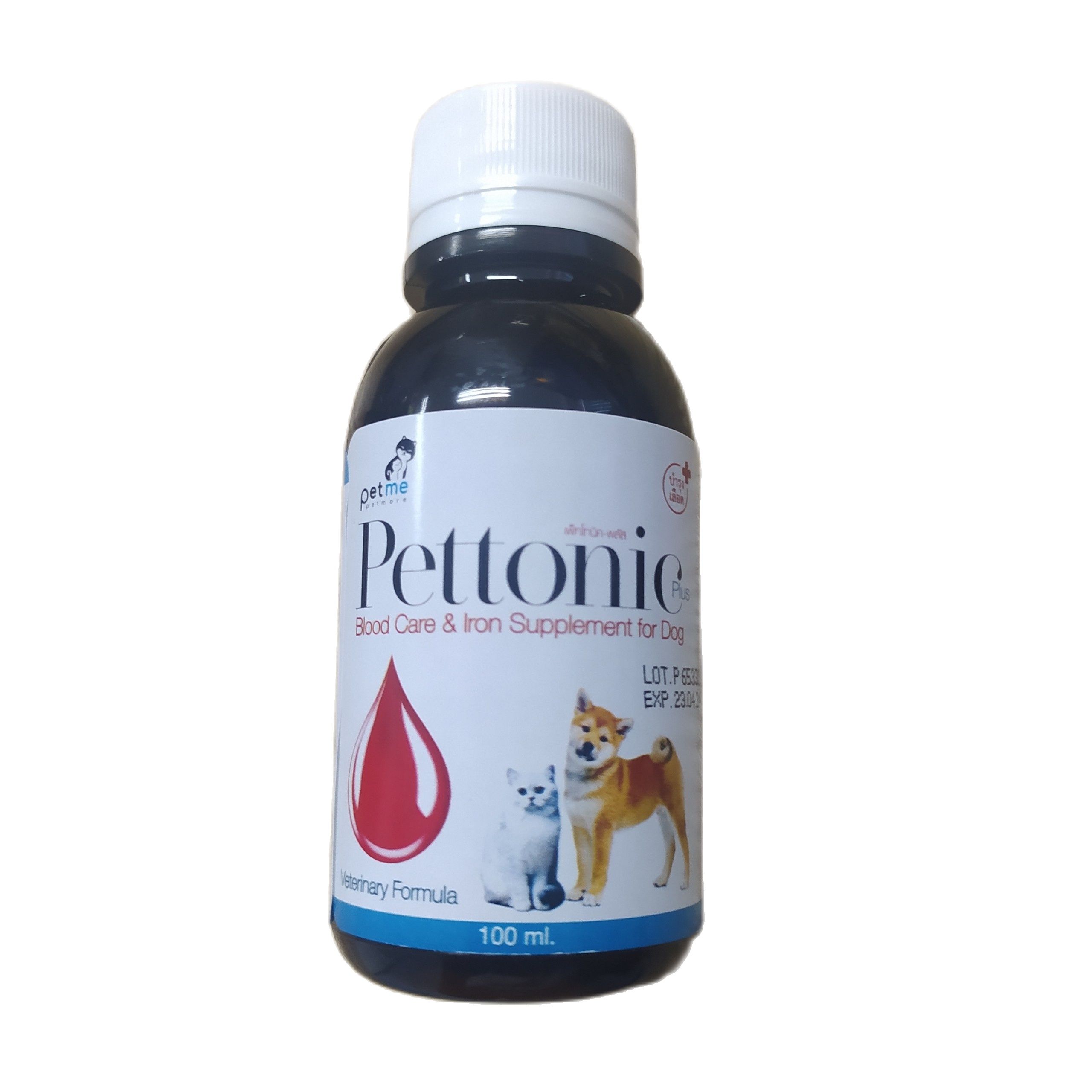 Thực Phẩm Chức Năng Pettonic-Plus Vitamin Dành cho chó và mèo 100 ml x 1 chai