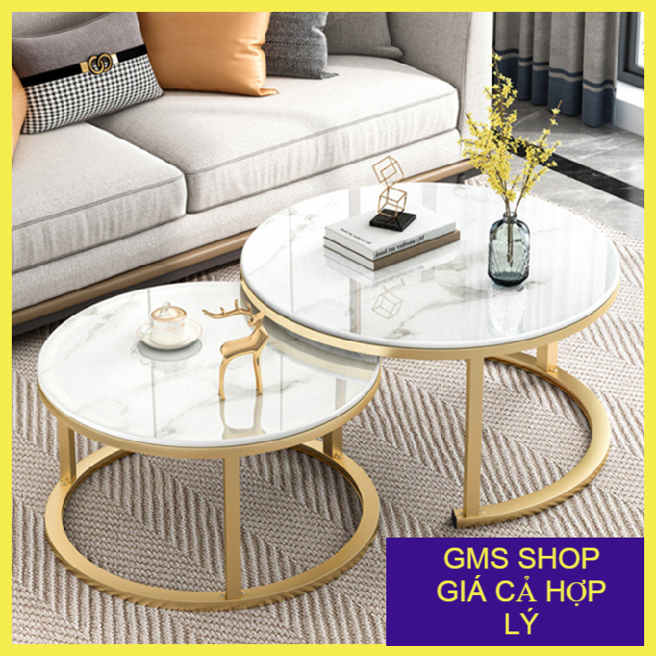 Bàn Trà sofa Mặt Đá Đôi Mẹ Ôm Con, Bàn Tiếp Khach, Thông Minh Tiết Kiệm Không Gian