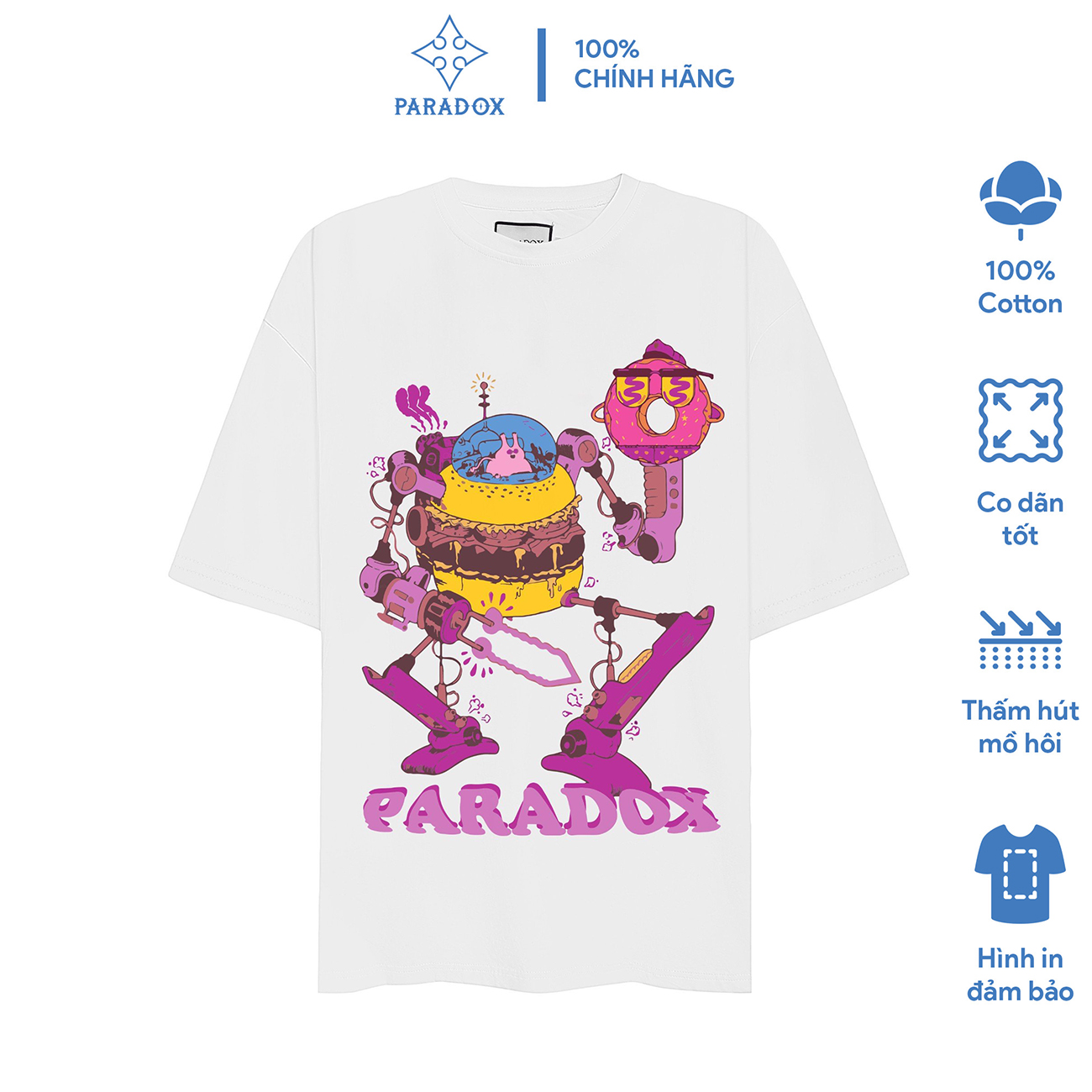 PARADOX Áo thun HAMBURGER MAN TEE