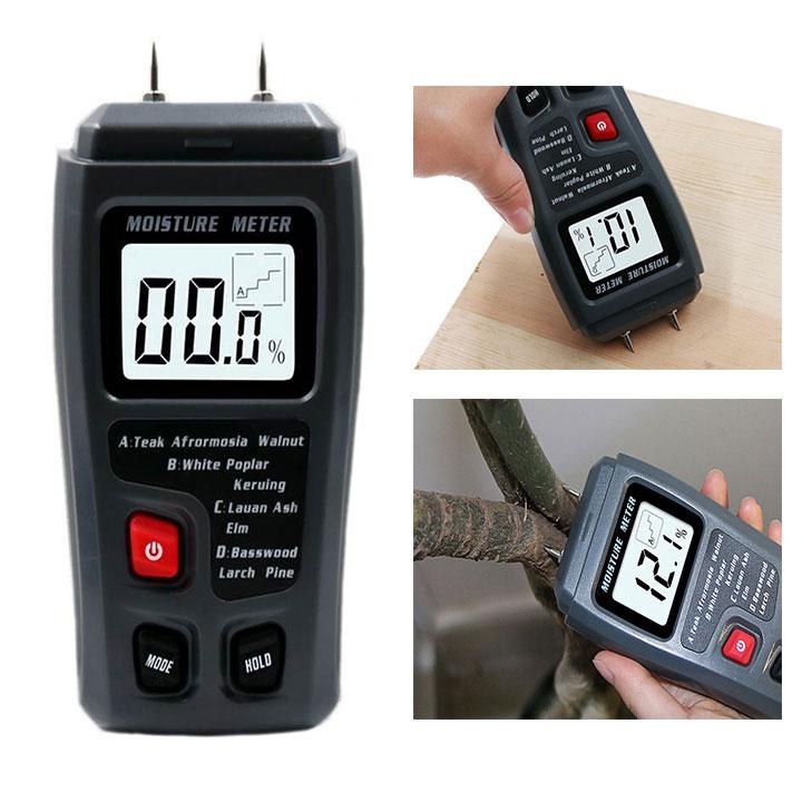Máy đo độ ẩm tường để sơn dụng cụ thiết bị đo kiểm tra độ ẩm gỗ tường sàn nhà nuôi tổ yến