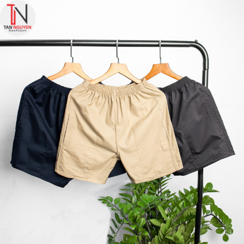 COMBO 3 Quần Đùi Nam Trung Niên . Quần Short Nam Vải Kate Đáy NêmTam Giác Cho Người Trung Niên Người Lớn Tuổi,Chât Liệu Mền Min- Tannguyen shop