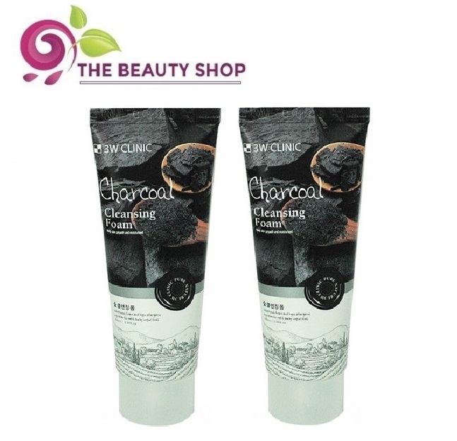 [HCM]Combo 2 Sữa Rửa Mặt Chiết Xuất Từ THAN 3W Clinic Brown Rice Foam Cleansing 100ml