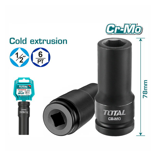 Đầu tuýp tác động sâu 1/2 inch 21mm total -thdis12211l