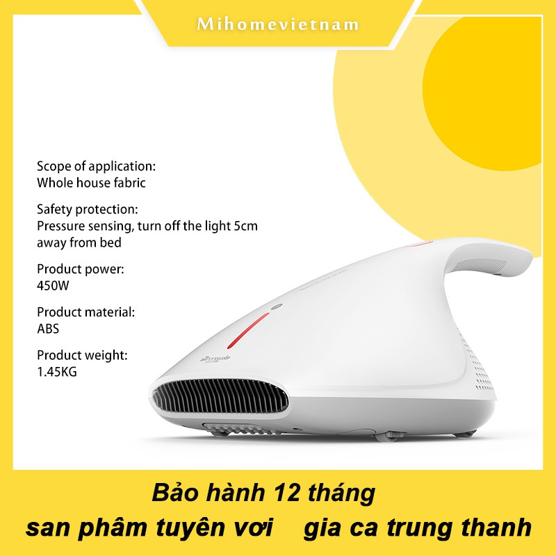 Máy hút bụi diệt khuẩn UV gối đệm giường Deerma CM800