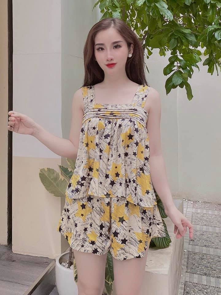 Bộ quần áo nữ, bộ quần áo nữ mùa hè, đồ bộ nữ kiểu đẹp, bộ nữ mặc nhà HULIB