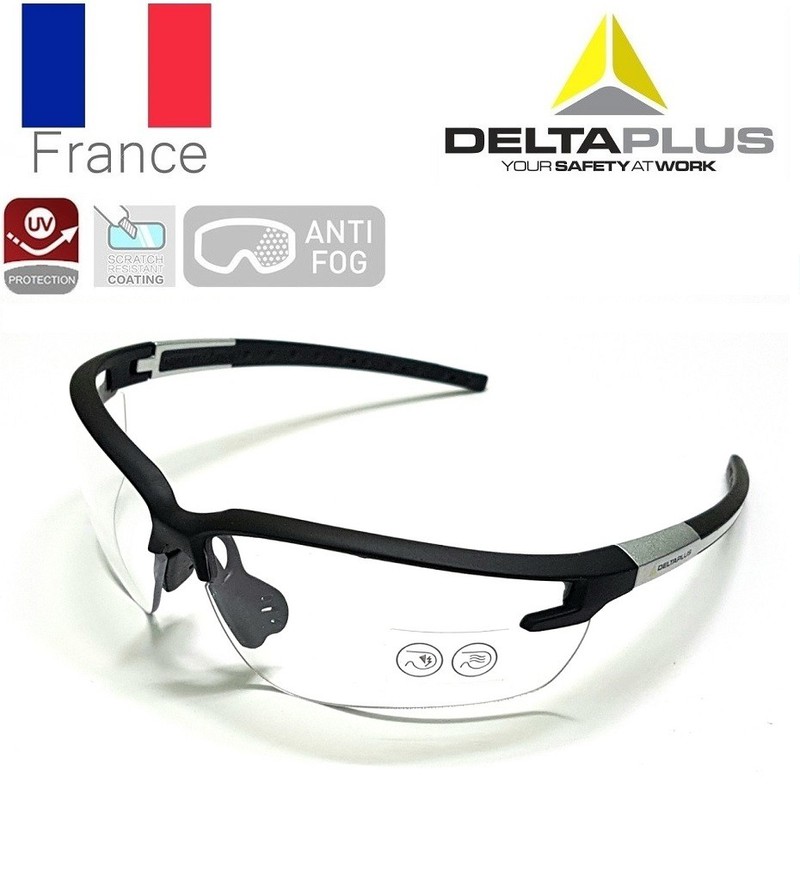 Kính bảo hộ Pháp Deltaplus FUJI2 CLEAR chống bụi, tia UV