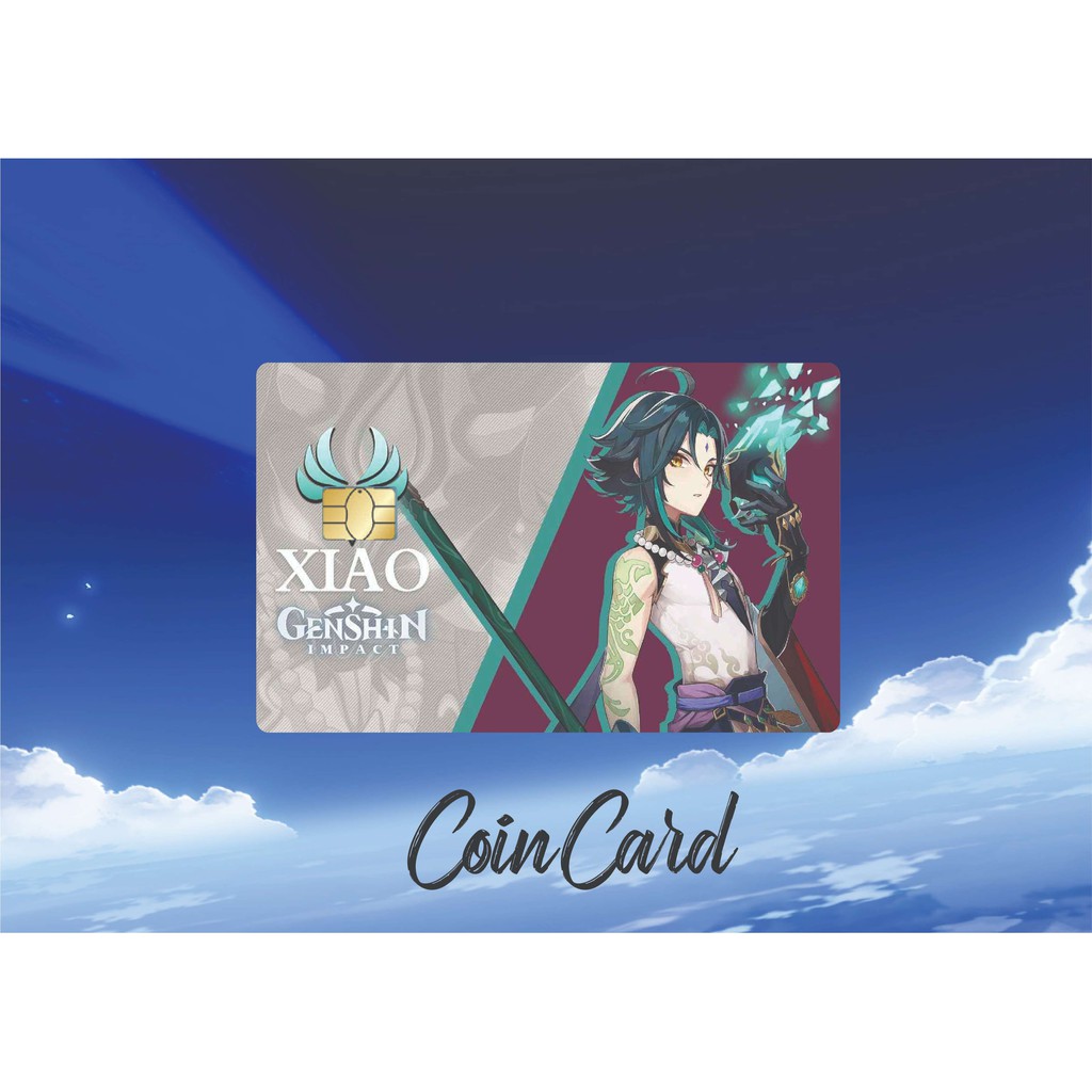Genshin impact xiao | dán thẻ atm coincard