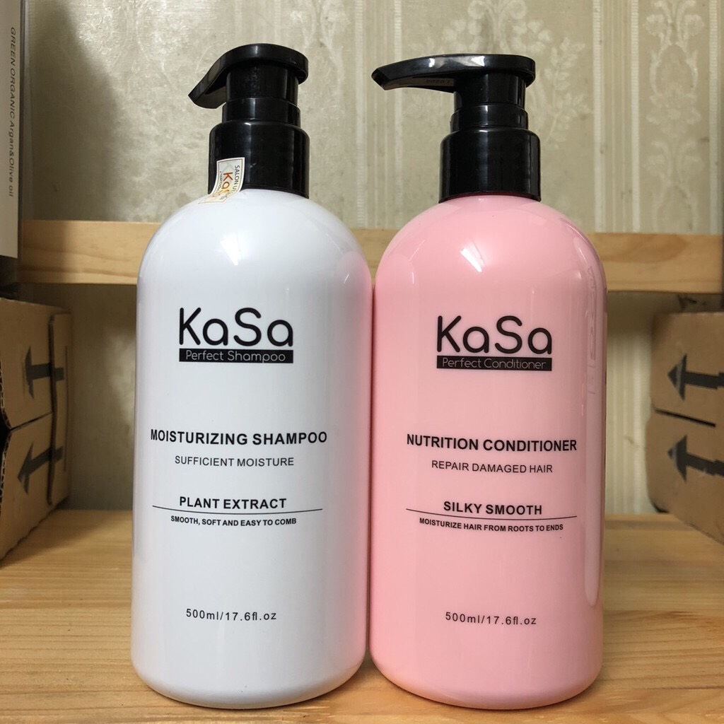 Cặp dầu gội xả phục hồi chống rụng và kích thích mọc tóc nhật bản kasa 500ml x 2
