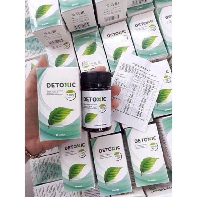 Diệt kí sinh trùng Detoxic Nga - Lọ 20 viên