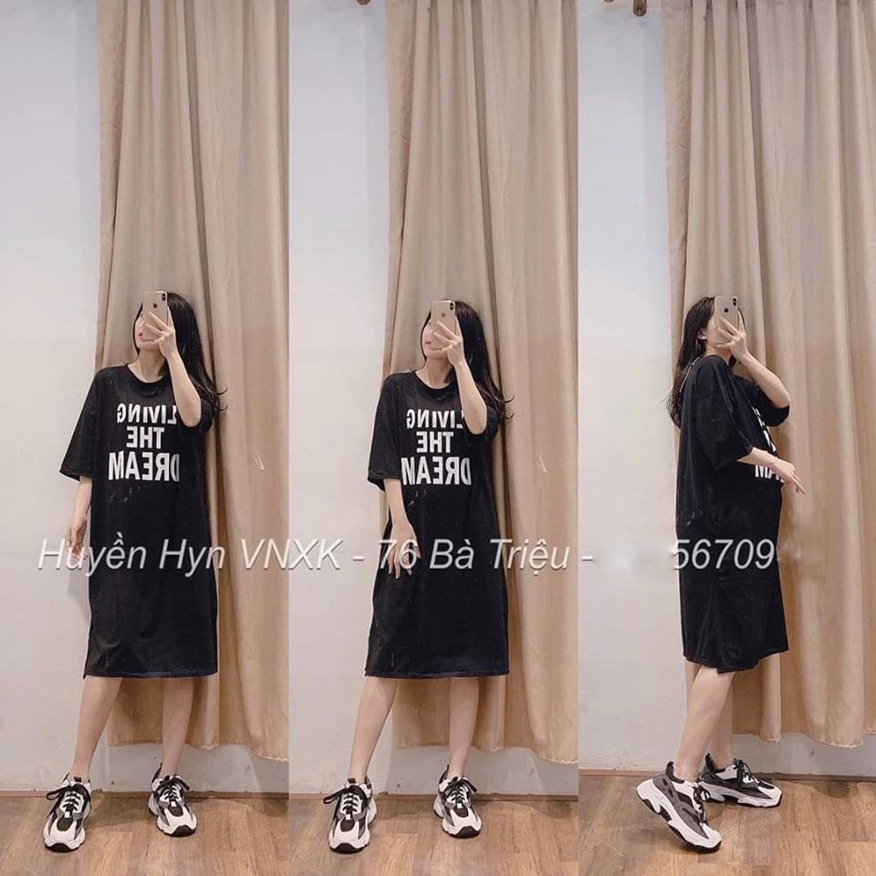 [Yến Trần] Đầm Suông Form Rộng Living Full Màu