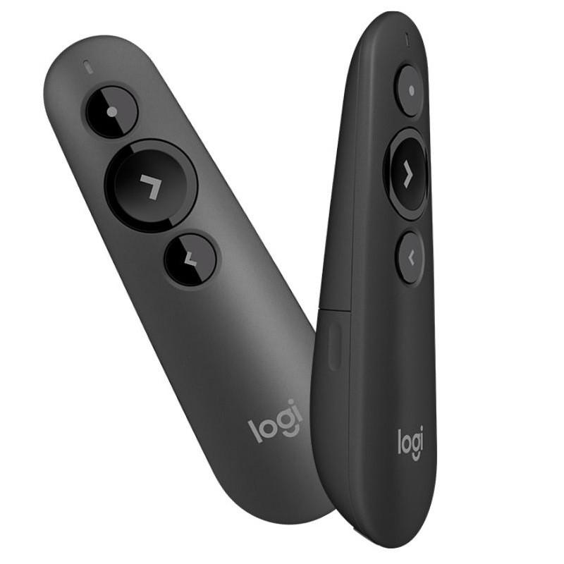 Bút trình chiếu Logitech R400 Chiếu Laser - Đèn laze đỏ, Các nút bấm lập trình được, Bluetooth & kết nối không dây 2.4Ghz, Phạm vi 20m, Laze loại 2, USB dongle