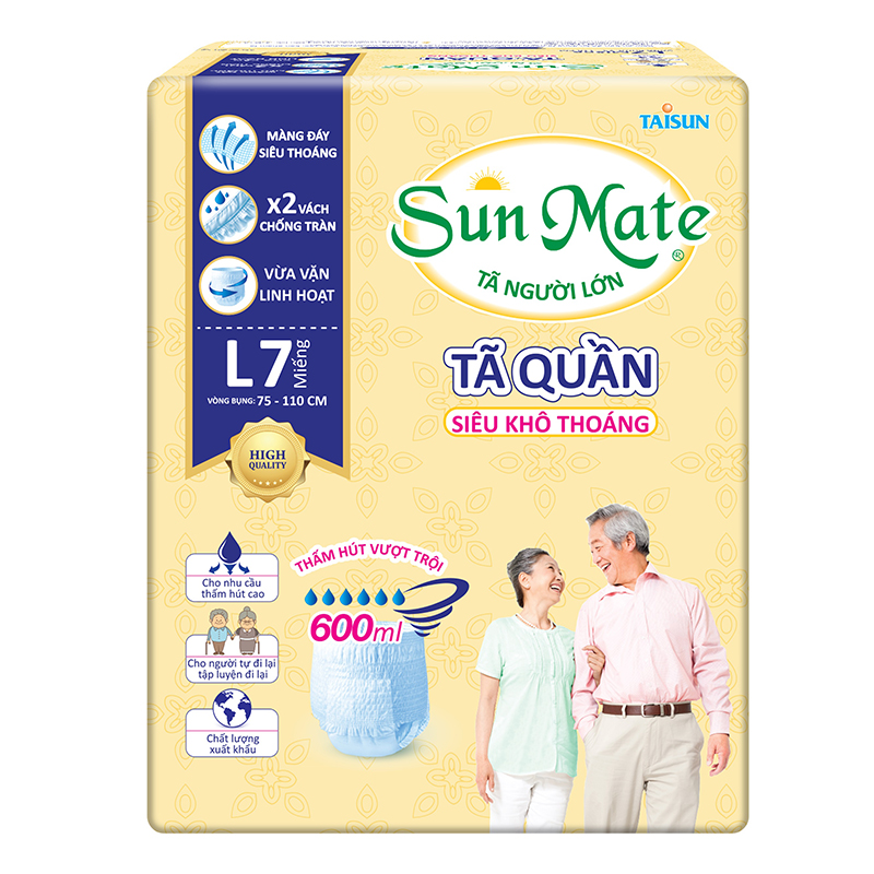 Tã quần người lớn sunmate l7/l8