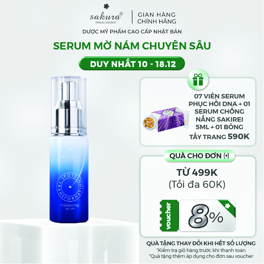 Serum làm mờ vết nám Sakura Transforming Serum 30ml