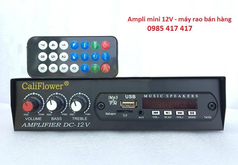 Ampli mini 12V - máy rao bán hàng - Ampli
