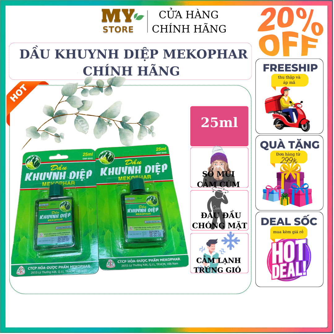 Dầu Khuynh Diệp Mekophar 25ml