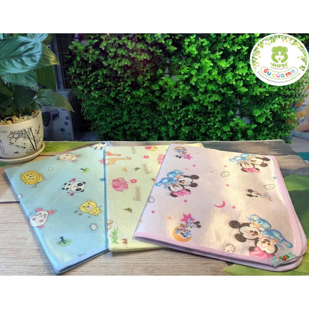 Chiếu điều hòa Mipbi chống thấm 4 mùa 2 mặt in họa tiết